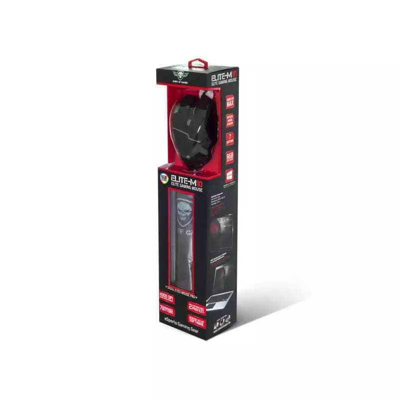 Spirit Of Gamer Souris Usb Elite-M10 &Tapis 