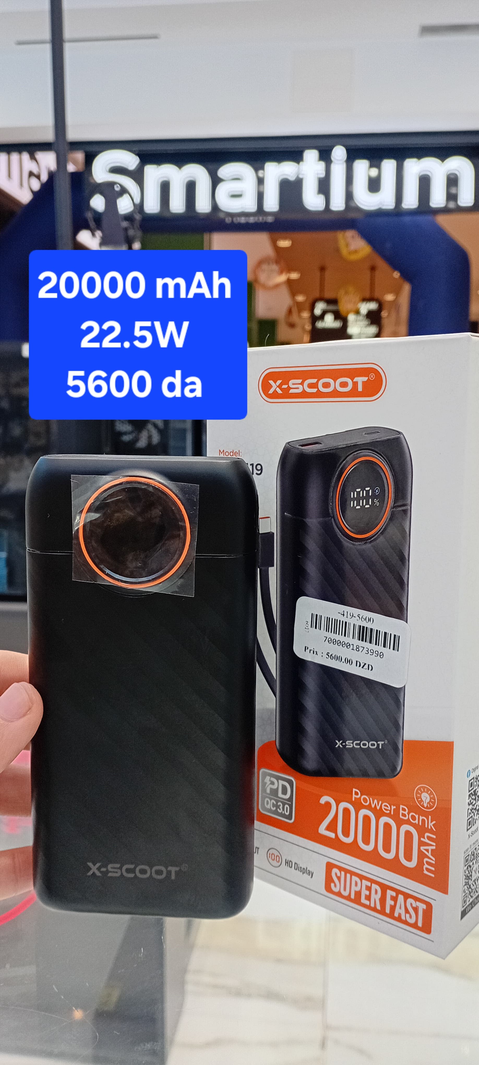 Xscoot Power Bank 20000mAh 22.5W XS-419