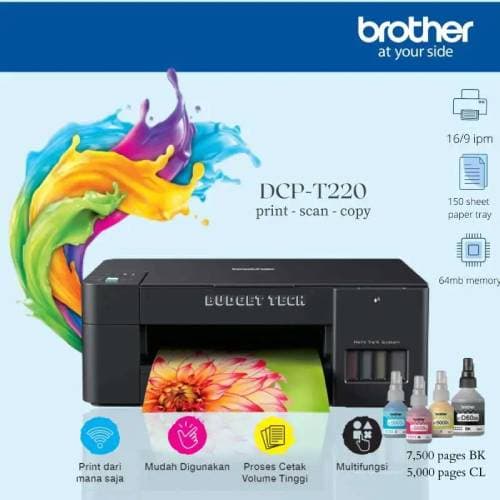 Brother Imprimante Multifonction Dcp-T220 Couleur
