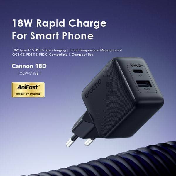 Oraimo Chargeur 18W Iphone Ocw-5183E-L53