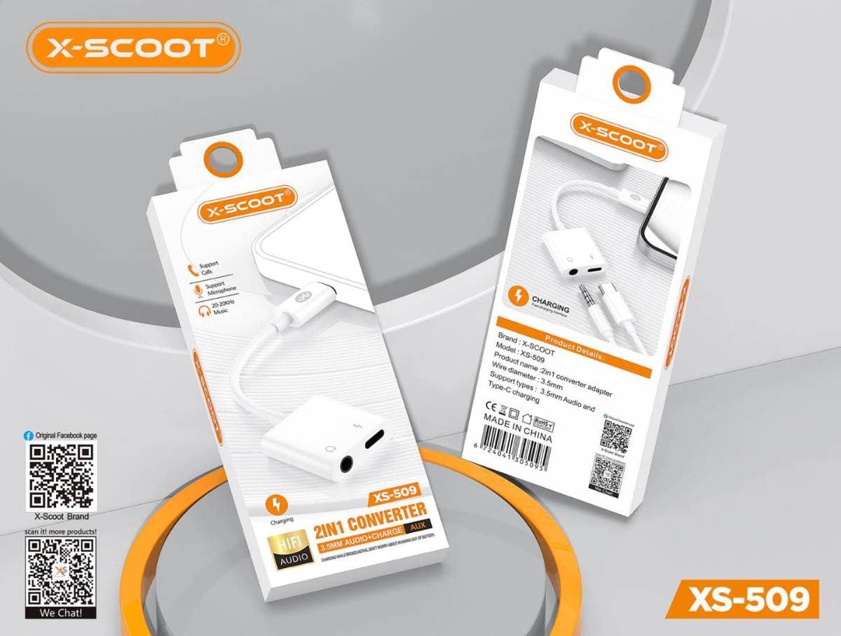 Xscoot Converter 2In1 Type C XS-509