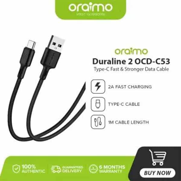 Oraimo Cable 2A Type C Ocd-C53