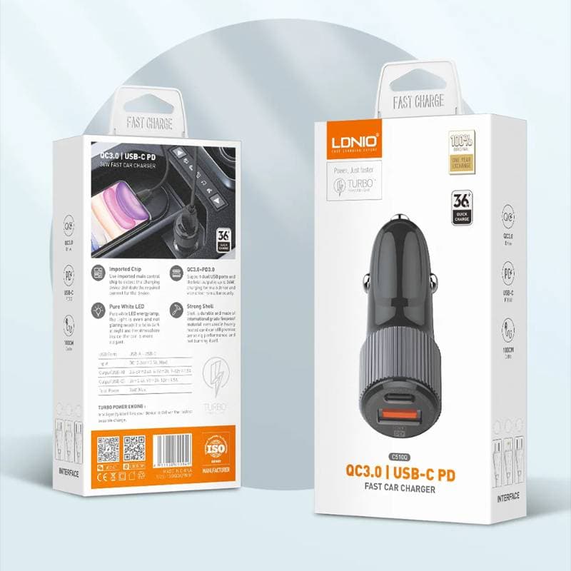 Ldnio Chargeur 38W Auto C510Q